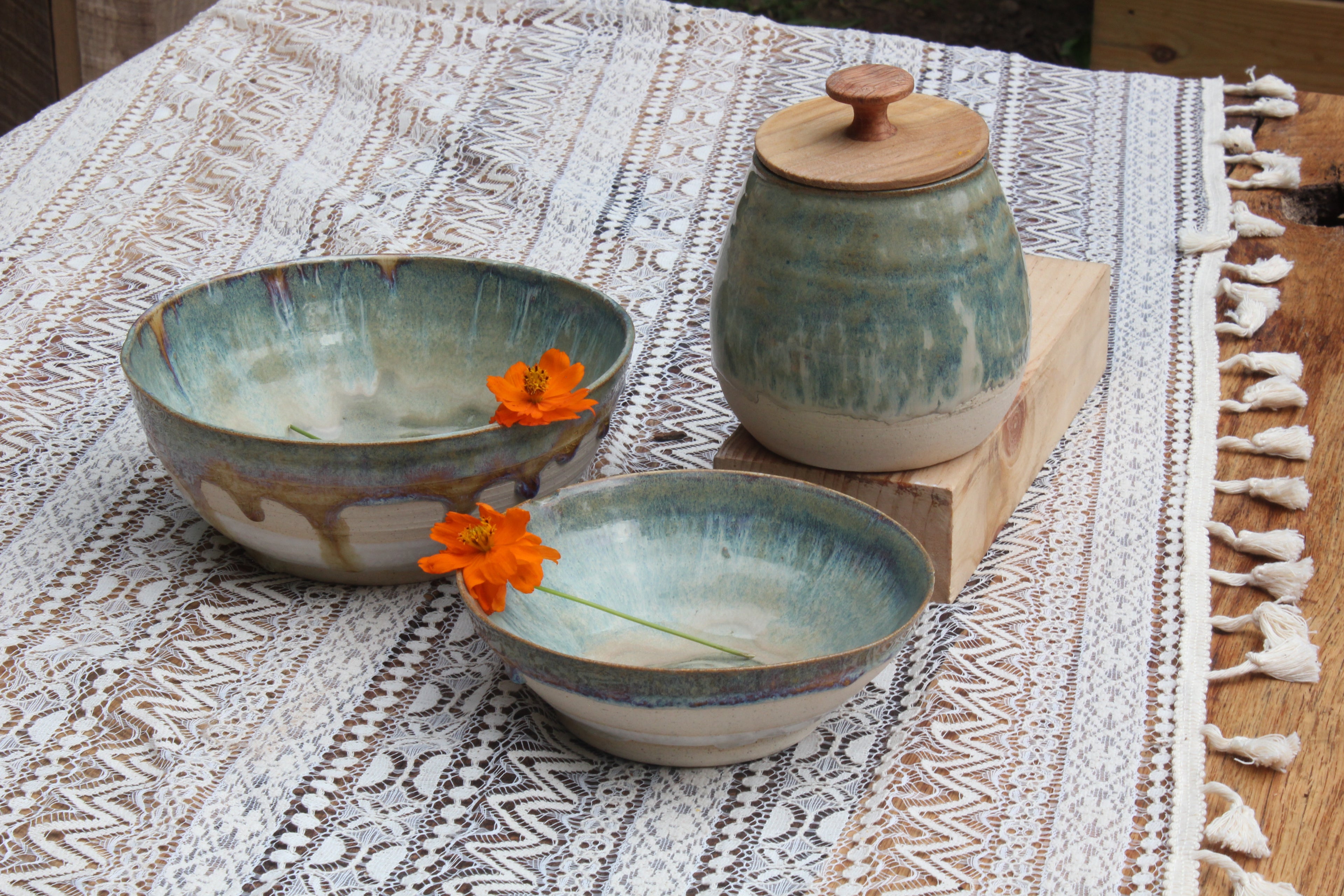 Misty Bowl & Spice jar set image 0