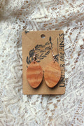 Teardrop Wooden earrings image 0